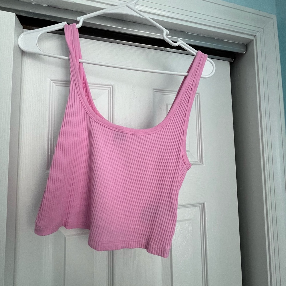 Pink Cropped Tank
